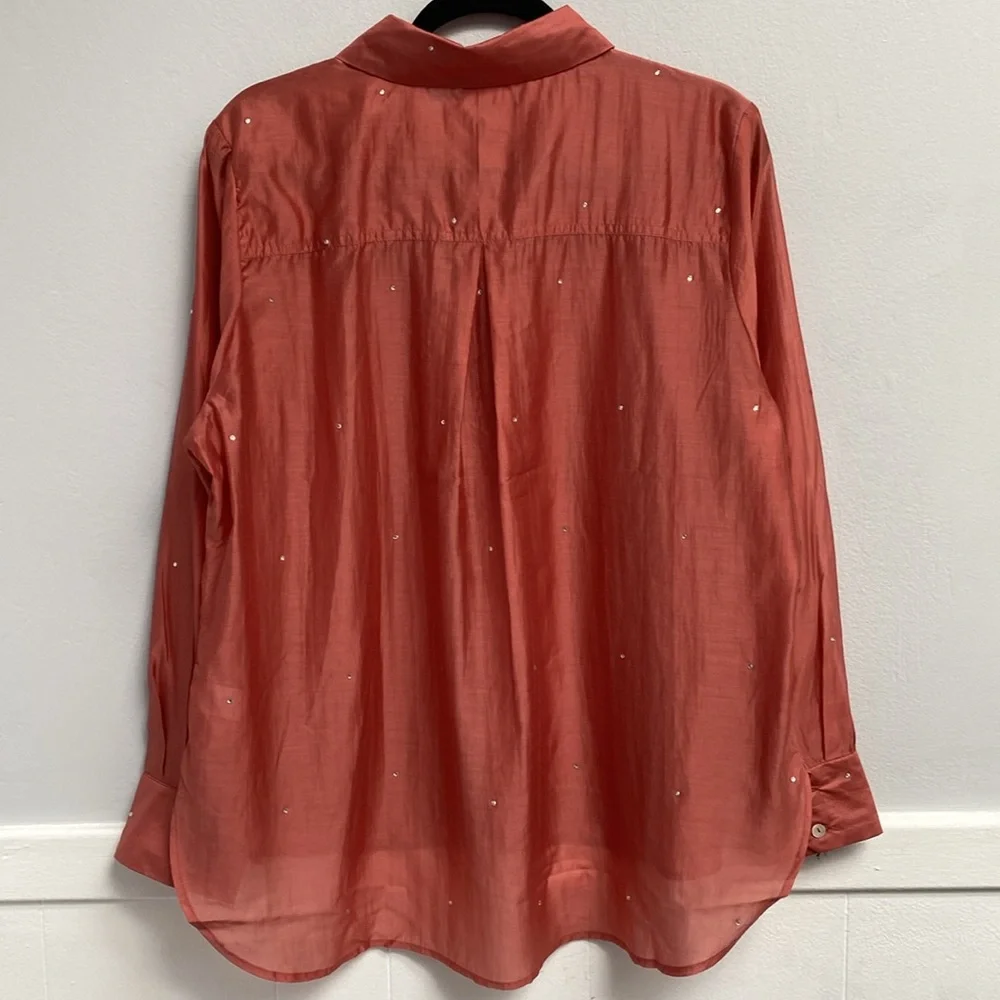 Bailey /44 button down top, light weight and see through , size XL - Picture 3 of 5